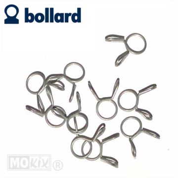 Fascetta per tubo carburante/Mickey clip solo 7,1 mm 10 pezzi