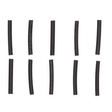 Guaina termorestringente 3,5 mm x 40 mm nera (10 pezzi)