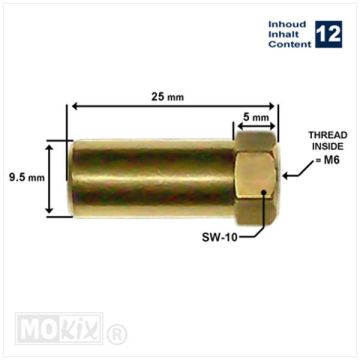 Dado di marmitta lungo Puch Maxi 12 pezzi