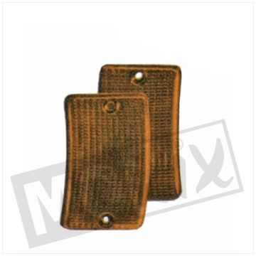 Lente indicatori di direzione anteriore destra e sinistra arancione per Vespa PK50XL 1985 (ciascuna)