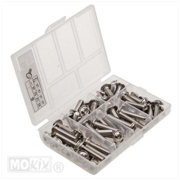 Sortie box vite in lamiera M6 esagonale in acciaio inossidabile M6 x16/20/25/30 ciascuno 15 pezzi (60 in totale)