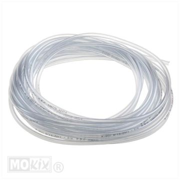 BENZINESLANG PVC 4x 7mm TRANSPARANT 10mtr