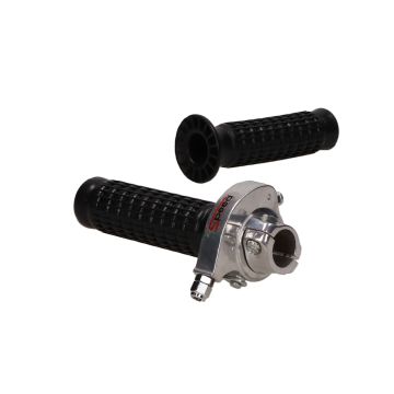 Acceleratore SnelGastomasselli Universal Tuning cromo-nero con set di maniglie
