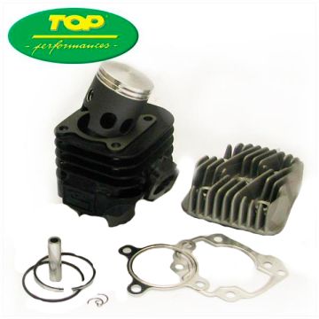 Kit cilindro orizzontale Minarelli AC 70cc 47mm trofeo nero Top performance