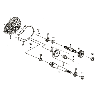 Denti - Trasmissione Sym Fiddle II (BK-7C) grigio ferro