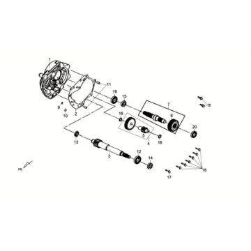 Aandrijfassen Sym Crox 50 E3
