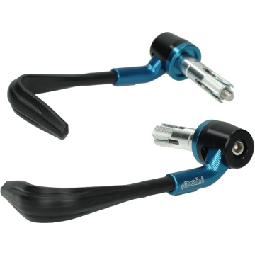 Set volante protezione mani in alluminio 18/20mm blu Polini 341.0034