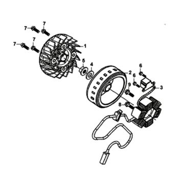 AC gen assy Sym Orbit II 125i E4