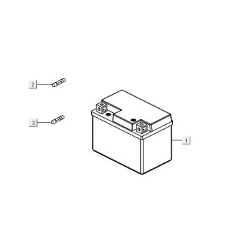 Batteria Agility 16+ 125 4 tempi argento metallizzato opaco