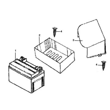 Batteria BTC Grande Retro 4 tempi