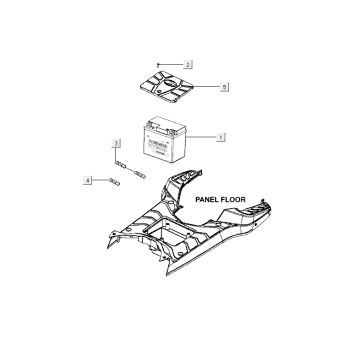 Batteria Kymco Agility RS 4 tempi bianco 2011