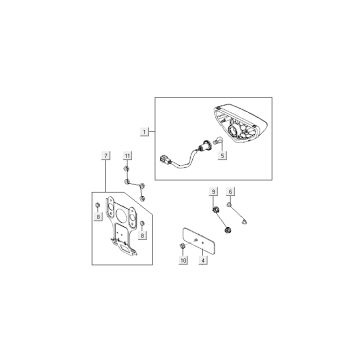 Fanale posteriore Kymco MXU 50 2T AC