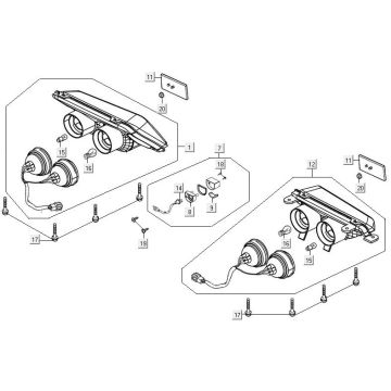 Fanale posteriore Kymco MXU 300 4T LC