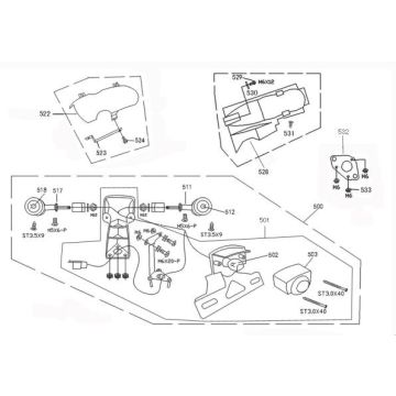 Luce posteriore - Indicatori posteriori Neco Borsalino Oro rosso opaco