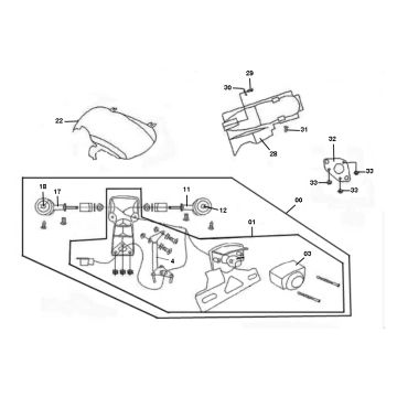 Fanale posteriore Rover Classic 4 tempi