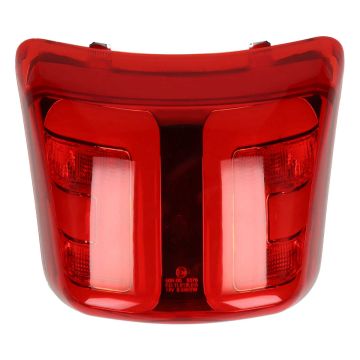 Fanale posteriore Vespa GTS LED rosso + bordo nero lucido Power1