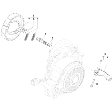 Freno posteriore - Ceppi freno Vespa Elettrica 45km/h Euro 5 2021