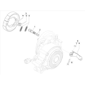 Freno posteriore - Ganasce freno Vespa Elettrica 25km/h 2021-2023