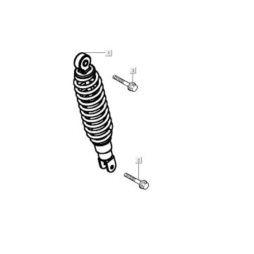 Ammortizzatore Kymco Agility RS 4 tempi bianco 11