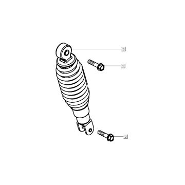 Ammortizzatore Kymco People S 50 4 tempi blu cristallo