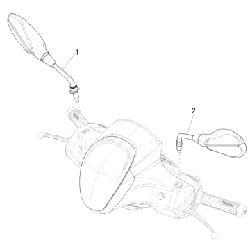 Specchietti Specchietti Piaggio Medley 150 IE ABS Euro 4 2016-2020