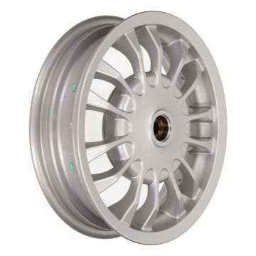 Cerchio/ruota posteriore - Piaggio 3,00-12 pollici/diametro tamburo freno = 140 mm - 14 raggi - Vespa Sprint 50 (ZAPC53101) /Sprint 125/Sprint 150 - argento
