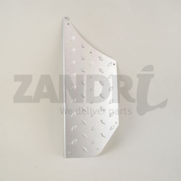 Pedana in alluminio - pedana - piastra diamantata sinistra 50QT-E1-050212