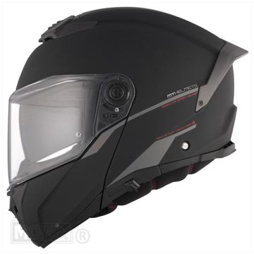 Sistema casco MT Atom 2 SV nero opaco