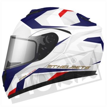 Casco System MT Atom Skill SV bianco lucido