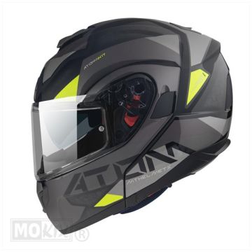 Sistema casco MT Atom W17 SV nero lucido/opaco