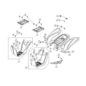 Bauletto Kymco Maxxer 90 4T AC nero