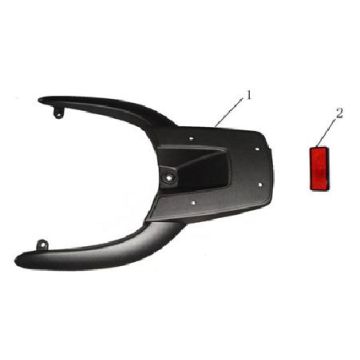 Portapacchi posteriore China LX nero