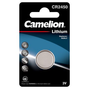 Bottone batteria piatto Camelion CR2450 litio