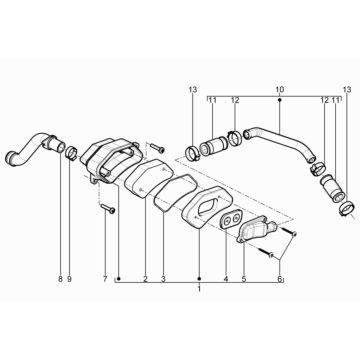 Alimentazione aria secondaria Piaggio Typhoon 50 2 tempi Euro 3 2011