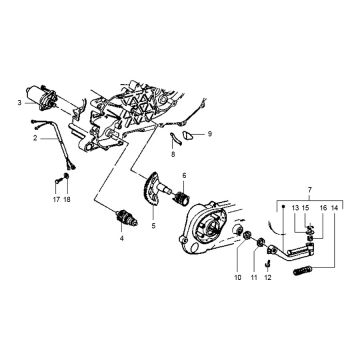 Bendix- Motorino di avviamento Gilera Runner 50 2 tempi LC 1998-2005