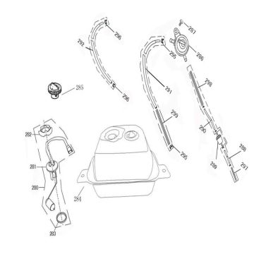 Serbatoio gas - Galleggiante serbatoio - Valvola a vuoto AGM R8