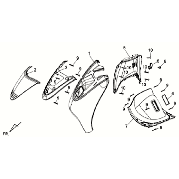 Copertina anteriore - Paragambe Sym Allo GT (LX17348 S882U) castagno argento