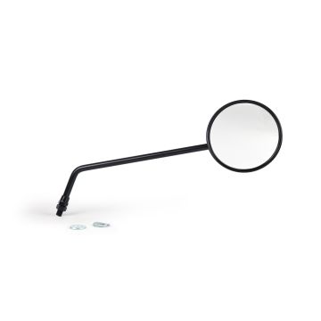 Specchietto BGM PRO, diametro=105mm Vespa V50,50N, PV125, ET3, Rally, Sprint, PX, Super, TS125, GT125, GTR125, GL150, SS180 nero, destro