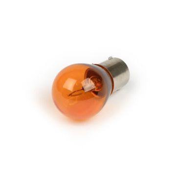 Lampada BA15s (perni diritti) 12V 21W arancione