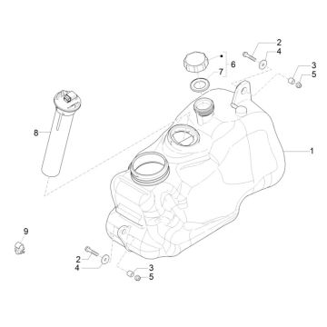 Serbatoio - Galleggiante serbatoio - Piaggio MP3 300 ie LT Business - Sport (con e senza ABS) 2016-2018