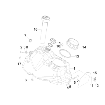 serbatoio Piaggio Beverly 500 E3 2007-2012