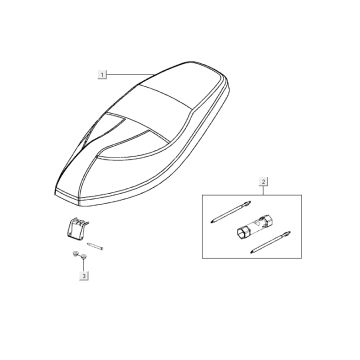 Sella Kymco Agility RS 4 tempi bianca 11