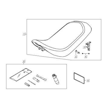 Sella Kymco Maxxer 90 nera