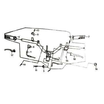 Cable switch handle leverSym Orbit II 125i E4