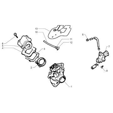 Pompa olio carburatore Moto Martin Tir 10 pollici 50 2 tempi AC 45 km/h