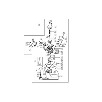 Carburatore Kymco Agility RS 4 tempi bianco 11