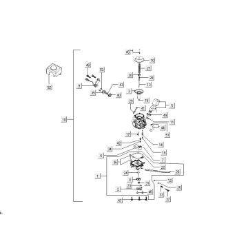 Carburatore Kymco New Dink 4 tempi blu oceano profondo