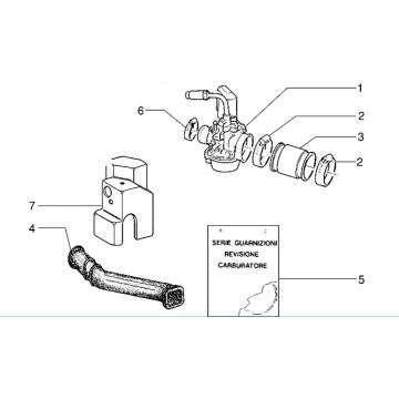 Carburatore Piaggio Zip RST 50 2 tempi AC