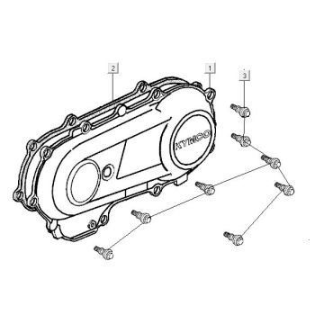 Coperchio carter Kymco MXU 50