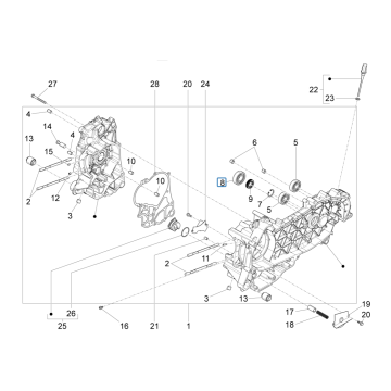 Carter Piaggio Beverly 125 RST 4V Euro 3 2010-2015